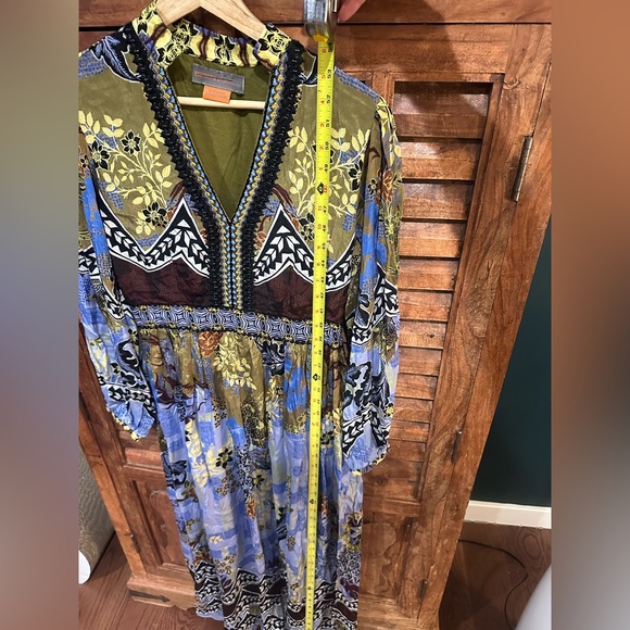 Anthropologie Bhanuni by Jyoti Beaded V-neck Maxi Dress - Picture 8 of 9